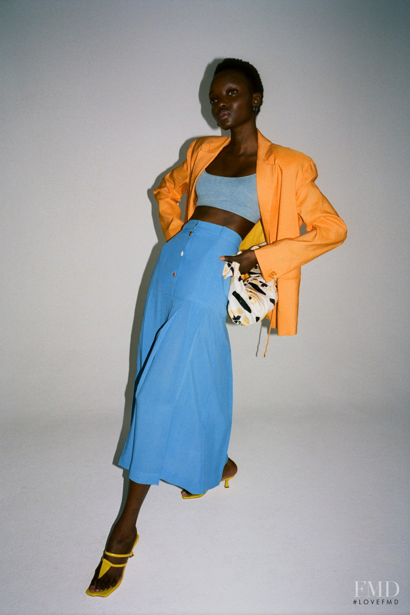 Yacine Diop featured in  the Rejina Pyo lookbook for Resort 2021