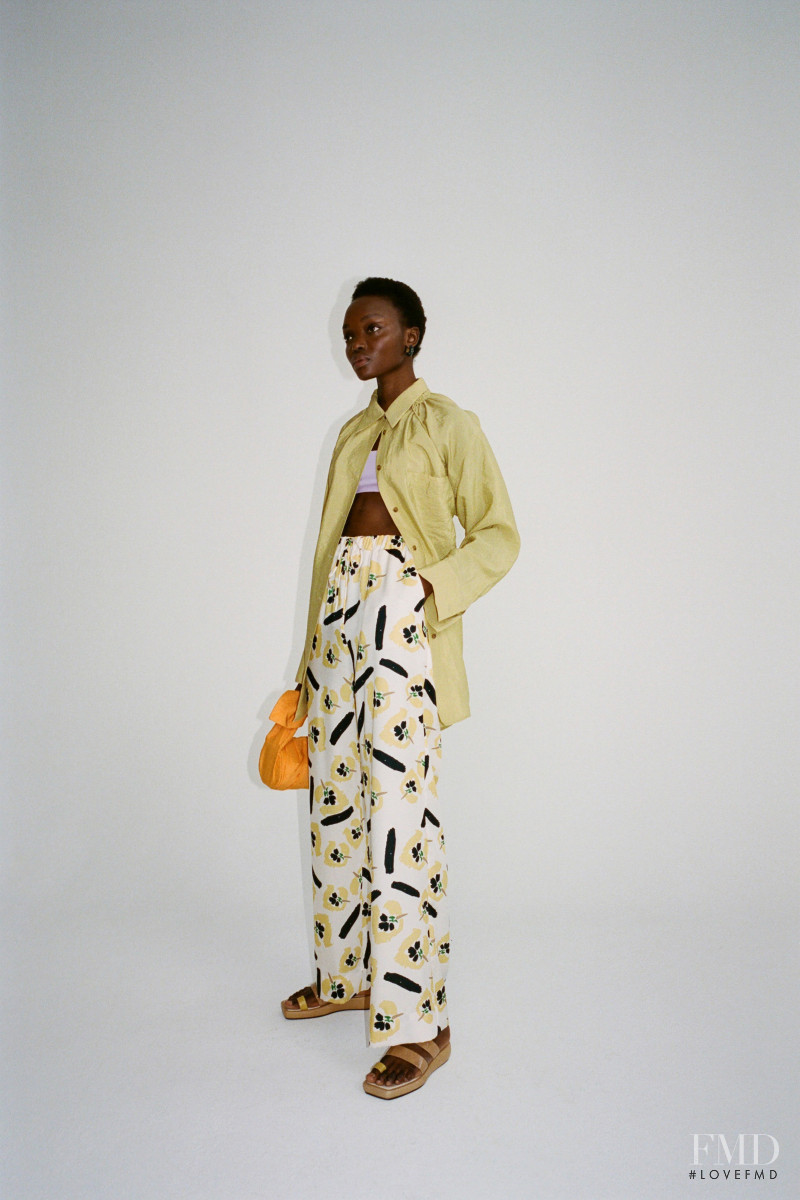 Yacine Diop featured in  the Rejina Pyo lookbook for Resort 2021