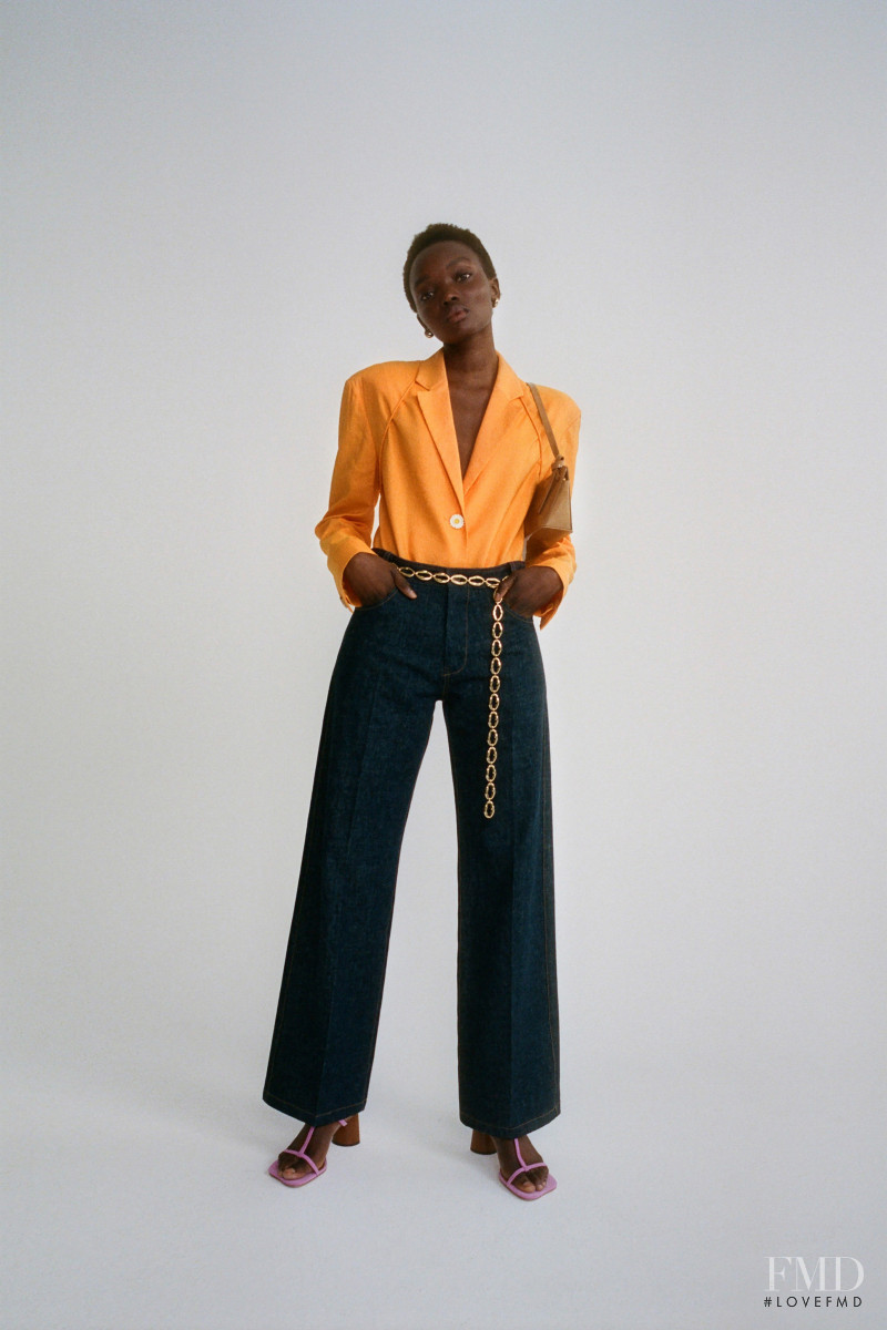 Yacine Diop featured in  the Rejina Pyo lookbook for Resort 2021