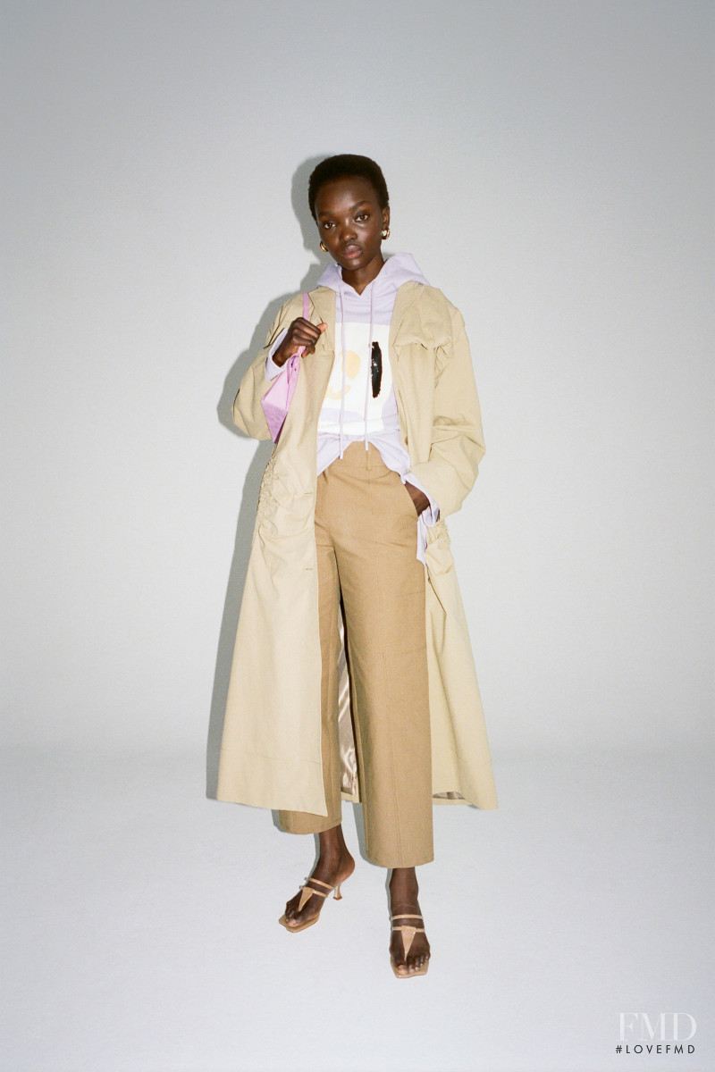 Yacine Diop featured in  the Rejina Pyo lookbook for Resort 2021