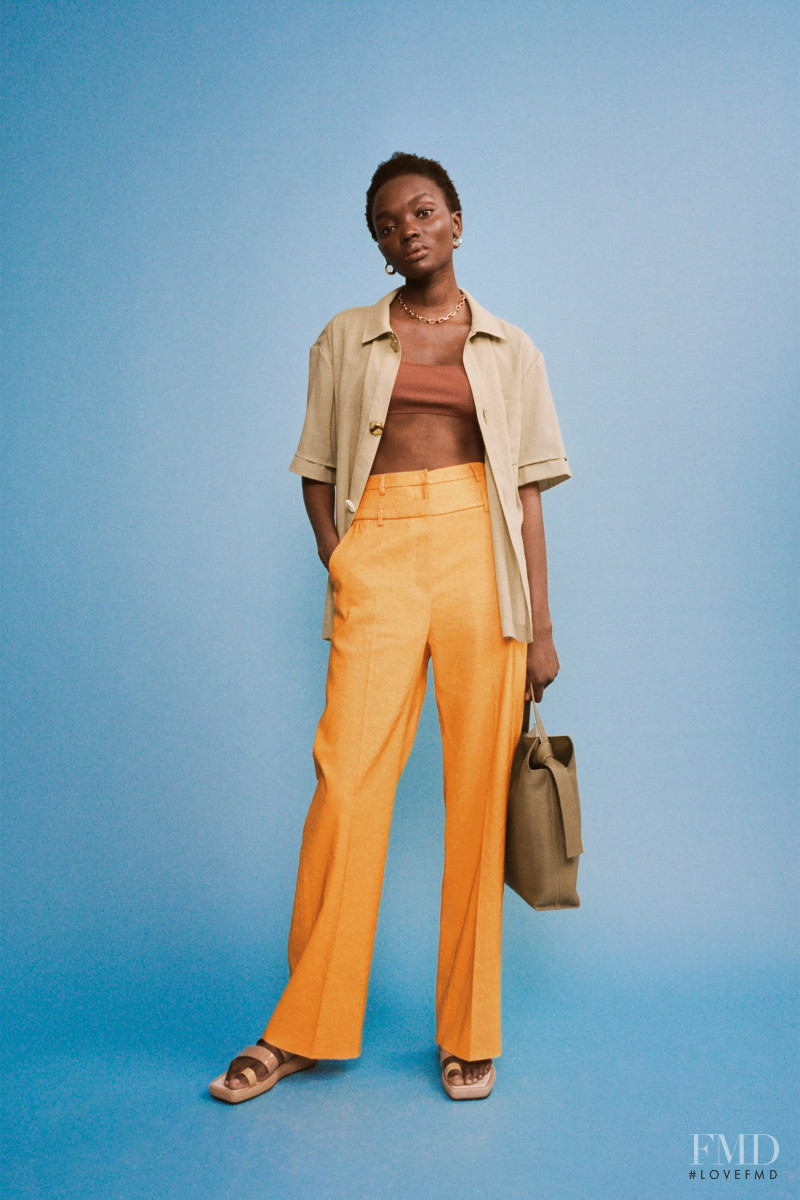 Yacine Diop featured in  the Rejina Pyo lookbook for Resort 2021