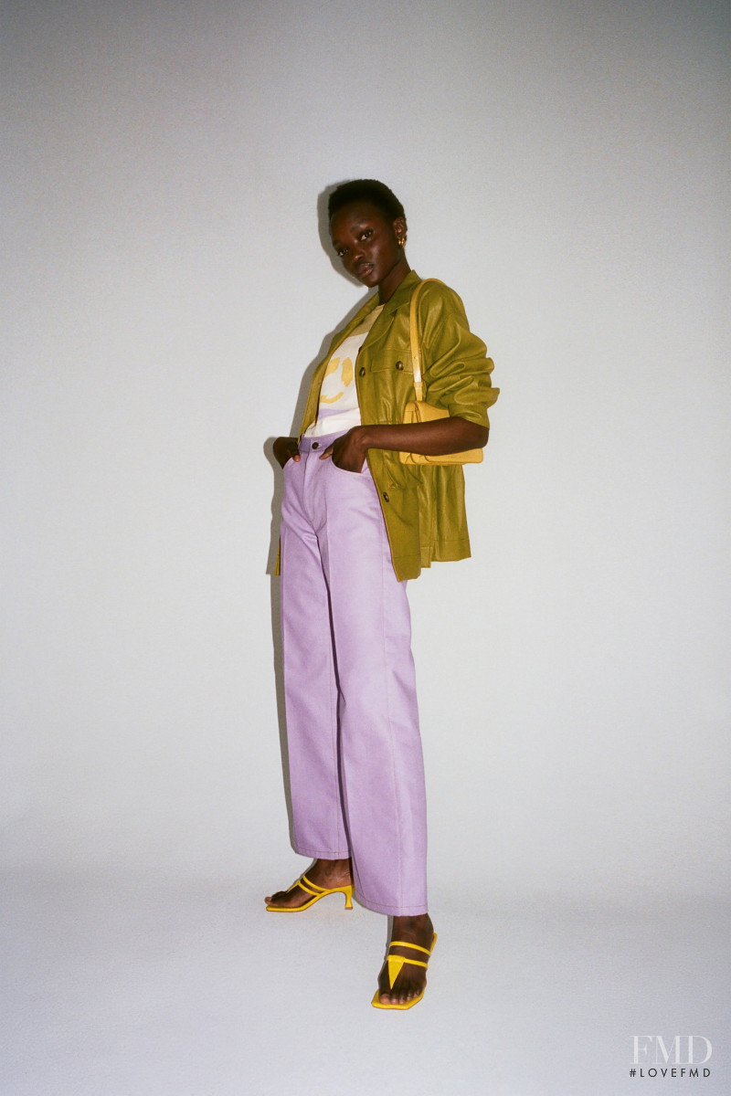 Yacine Diop featured in  the Rejina Pyo lookbook for Resort 2021