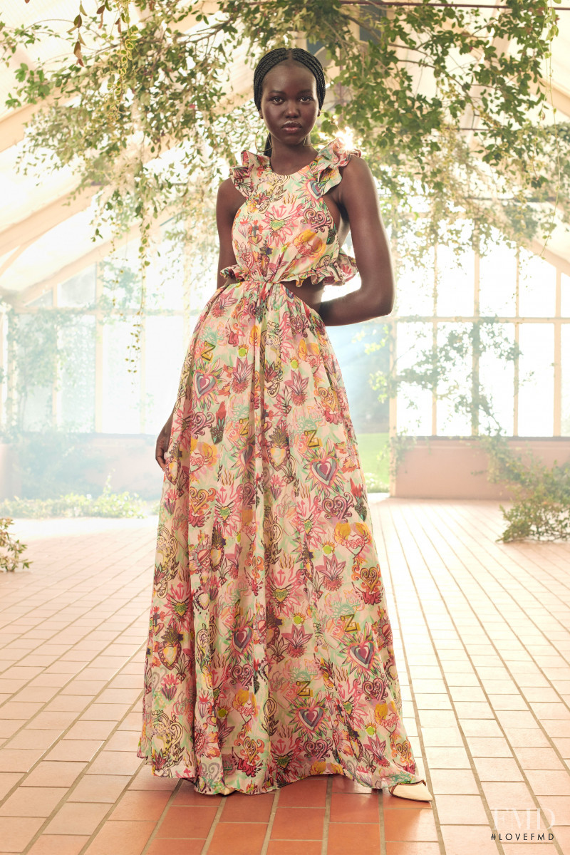 Adut Akech Bior featured in  the Zimmermann lookbook for Resort 2021