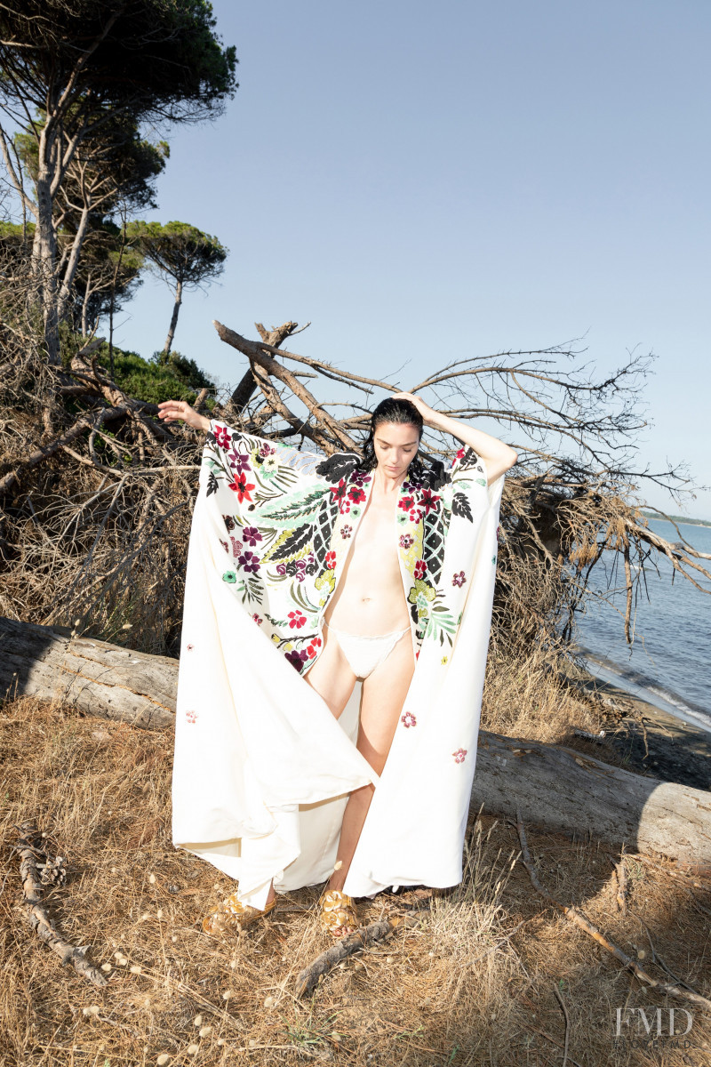 Mariacarla Boscono featured in  the Valentino lookbook for Resort 2021
