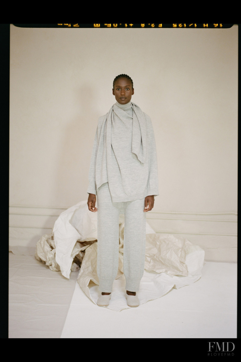 Essence Taylor featured in  the Lauren Manoogian lookbook for Resort 2021