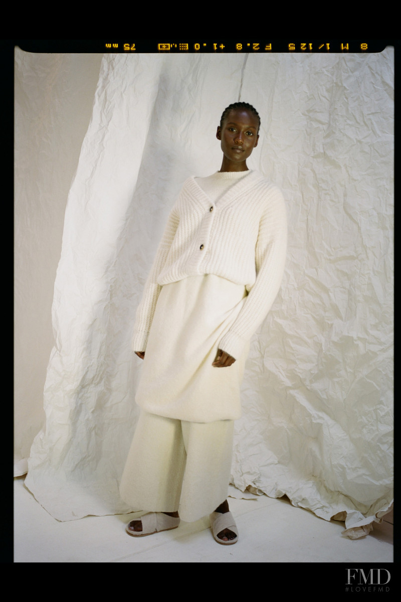 Essence Taylor featured in  the Lauren Manoogian lookbook for Resort 2021