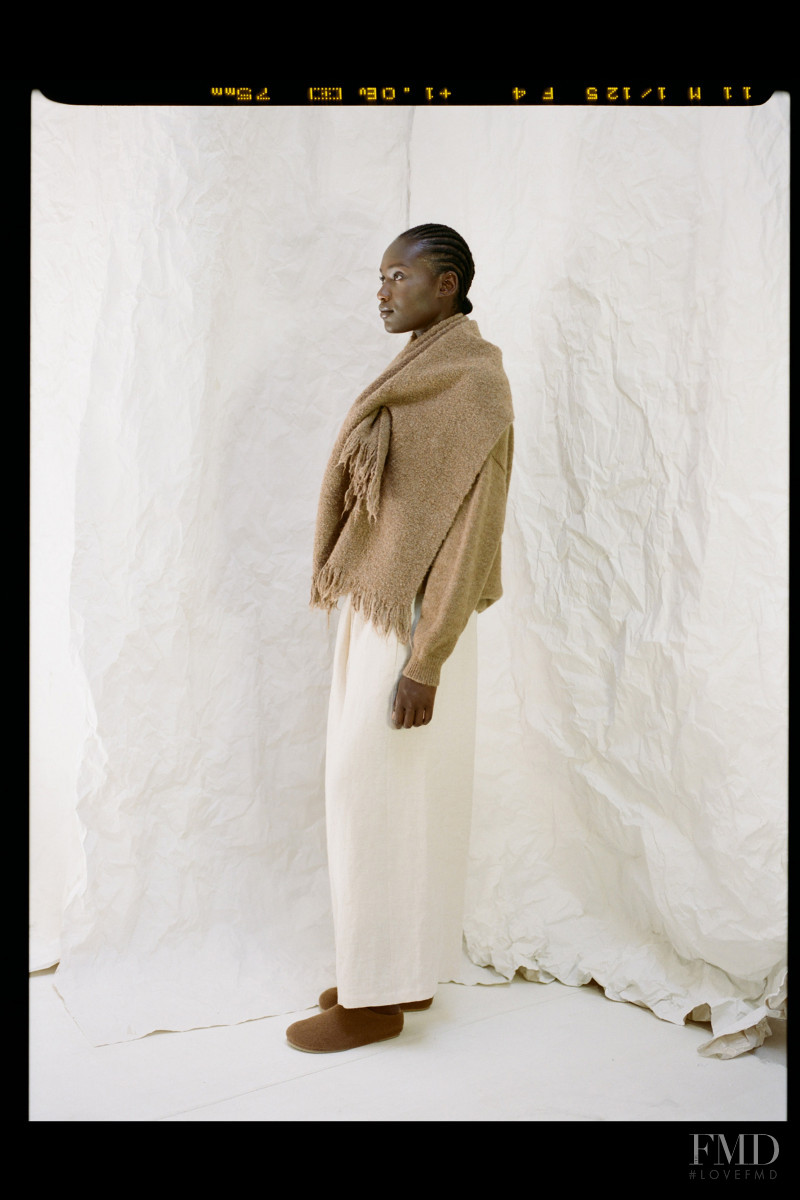 Essence Taylor featured in  the Lauren Manoogian lookbook for Resort 2021