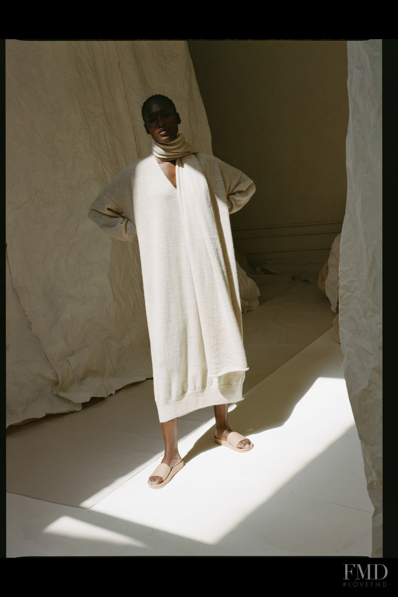 Essence Taylor featured in  the Lauren Manoogian lookbook for Resort 2021