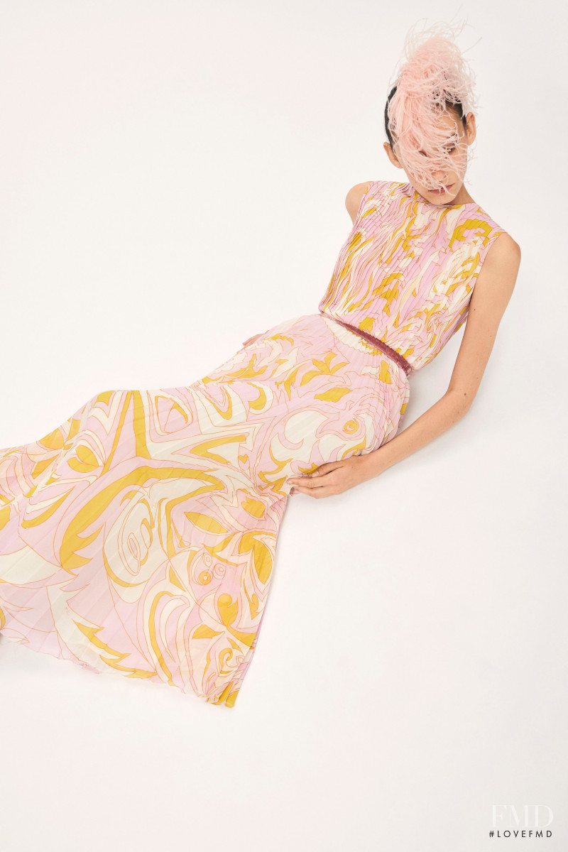 Cyrielle Lalande featured in  the Pucci lookbook for Resort 2021