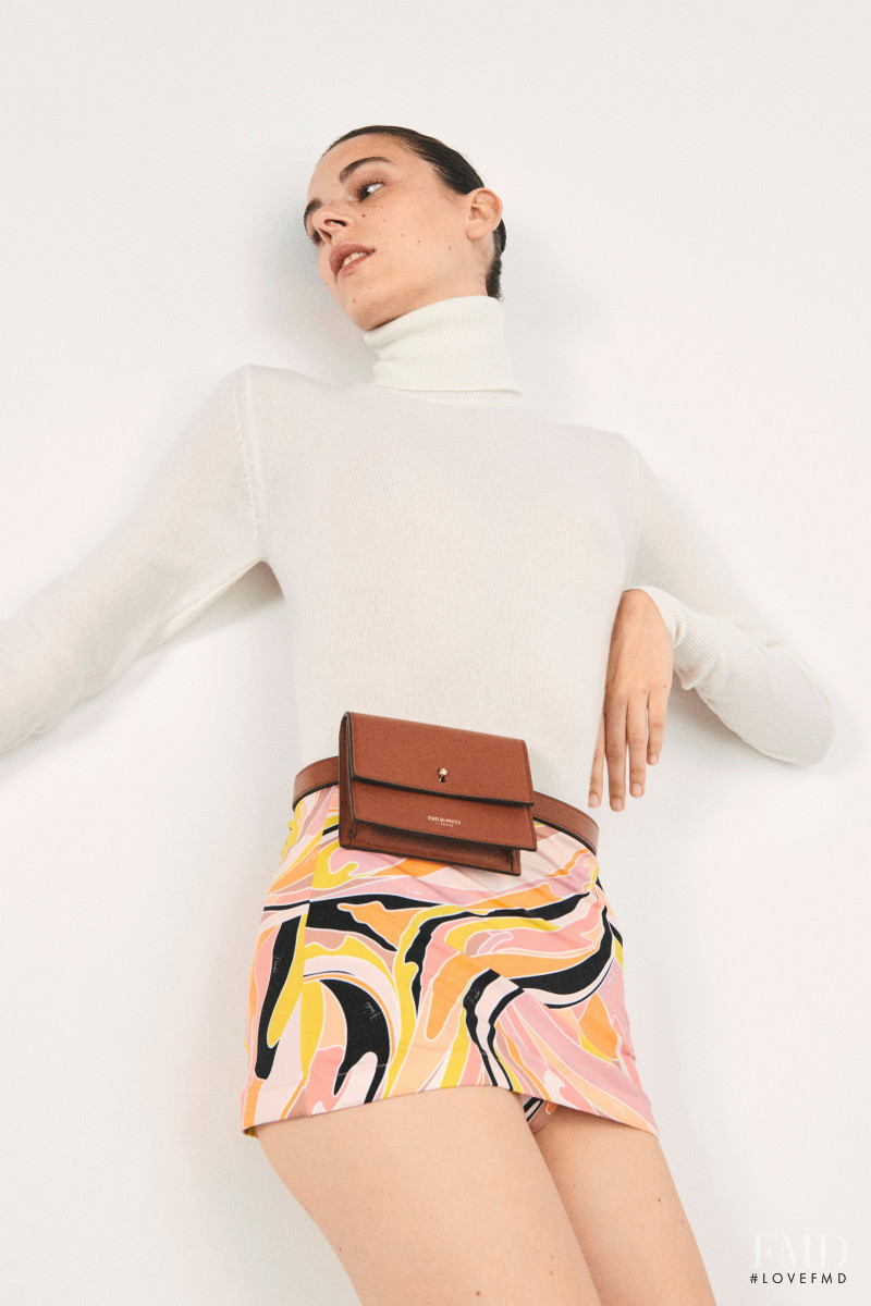 Cyrielle Lalande featured in  the Pucci lookbook for Resort 2021