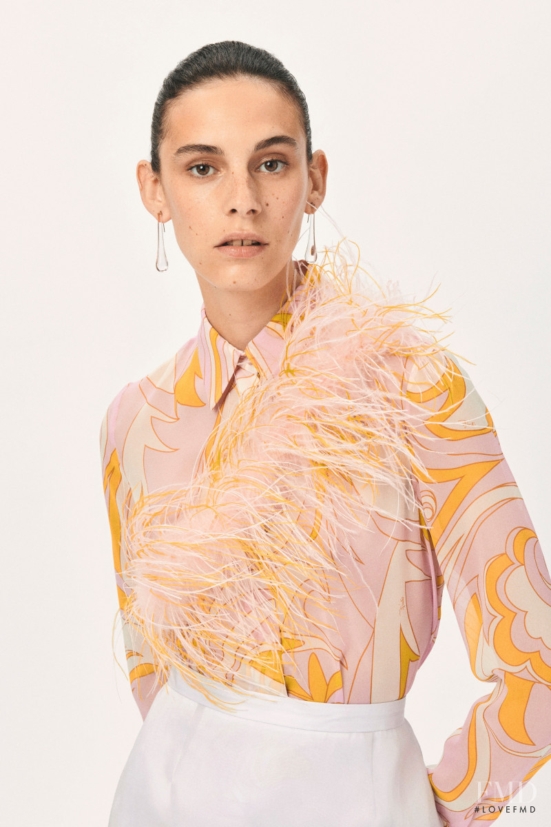 Cyrielle Lalande featured in  the Pucci lookbook for Resort 2021