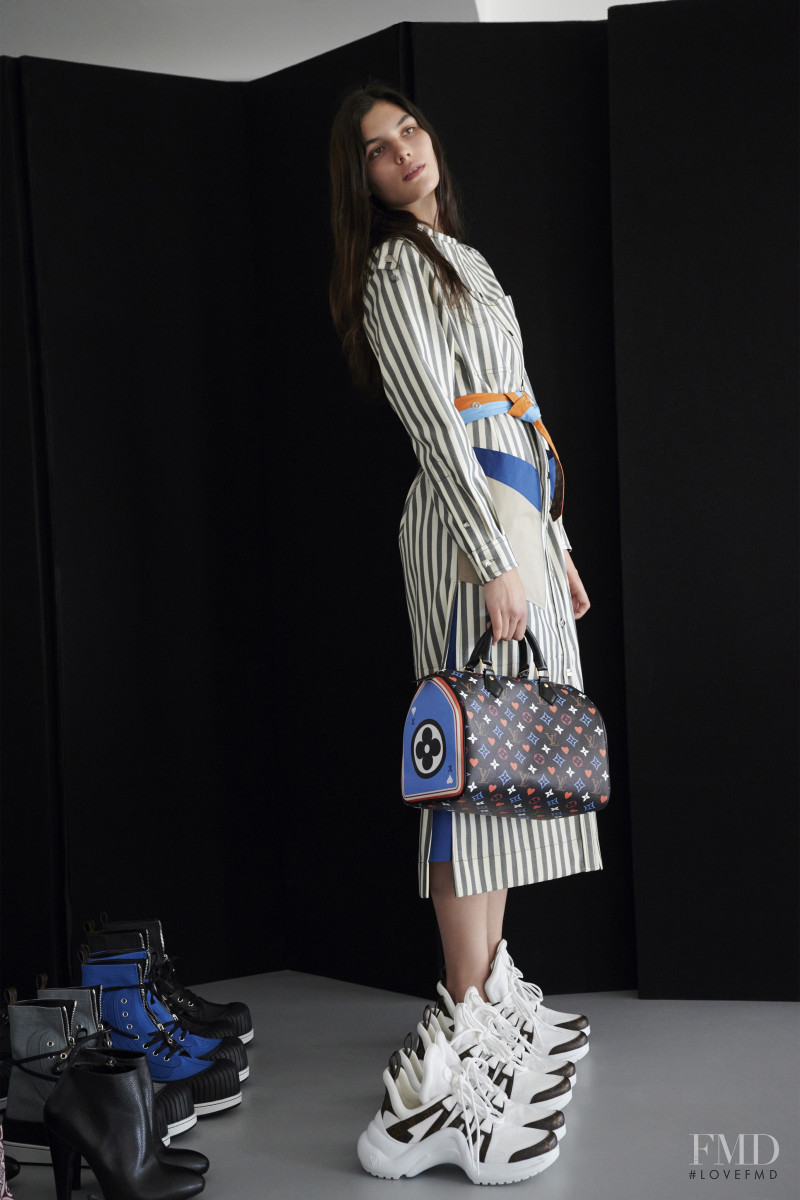 Lola Nicon featured in  the Louis Vuitton lookbook for Resort 2021