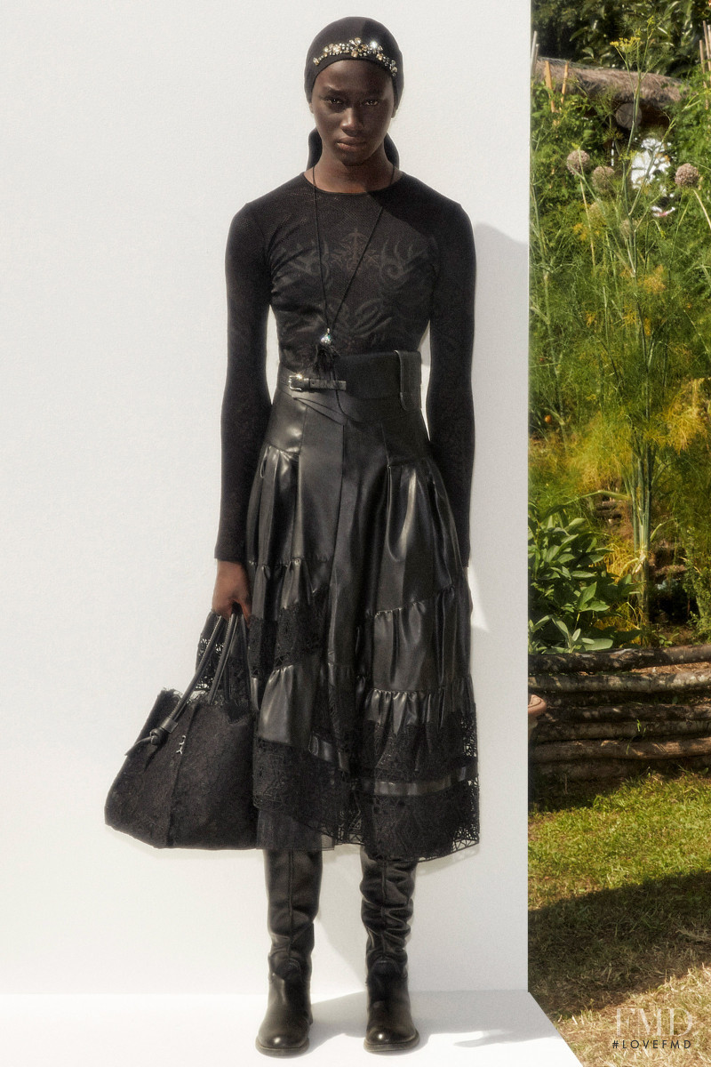 Nabou Thiam featured in  the Ermanno Scervino lookbook for Resort 2021