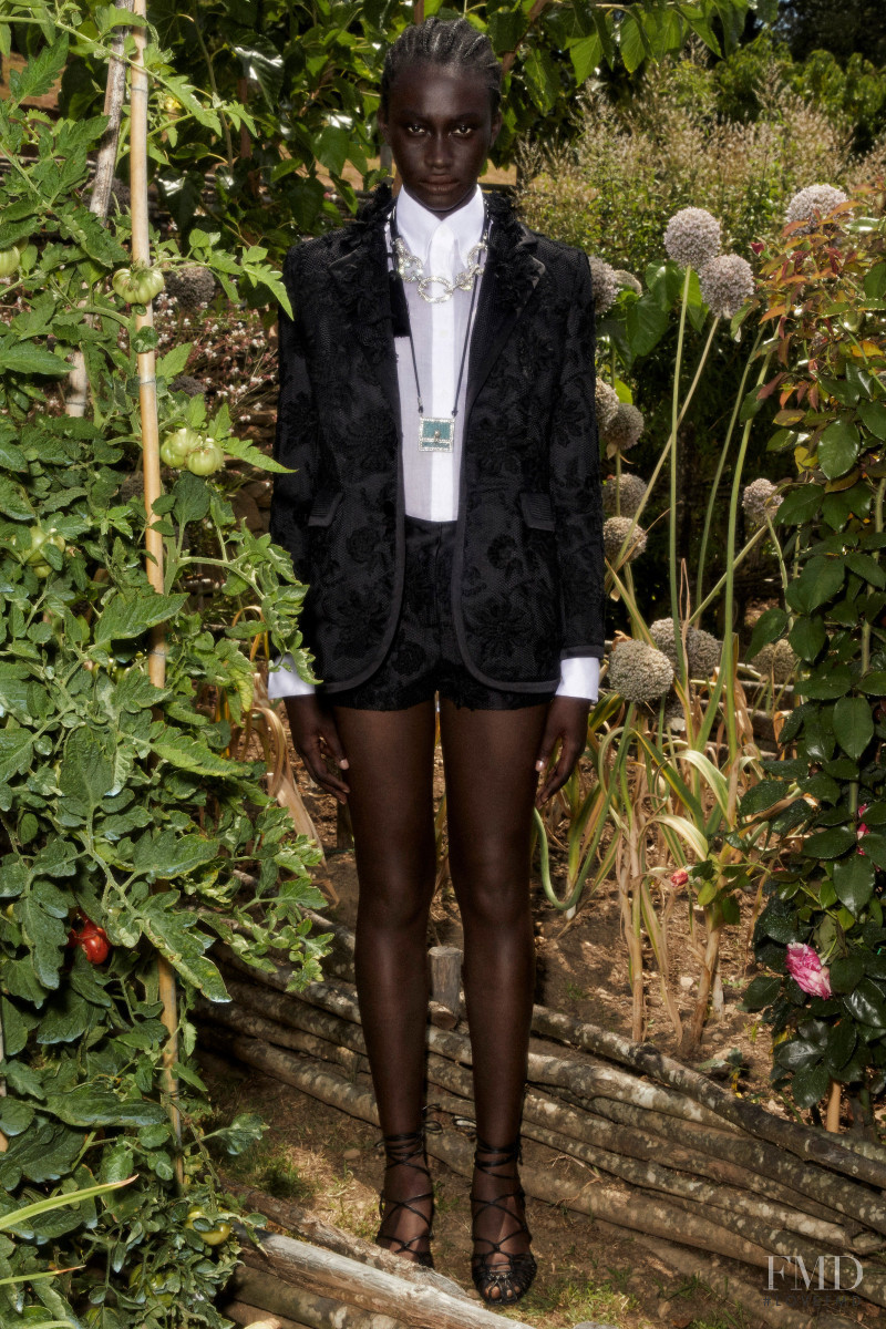 Nabou Thiam featured in  the Ermanno Scervino lookbook for Resort 2021