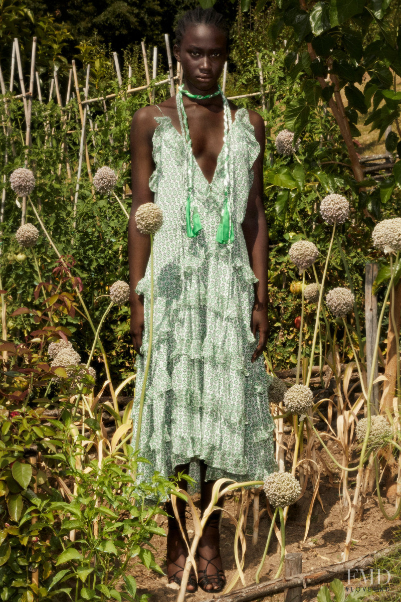 Nabou Thiam featured in  the Ermanno Scervino lookbook for Resort 2021