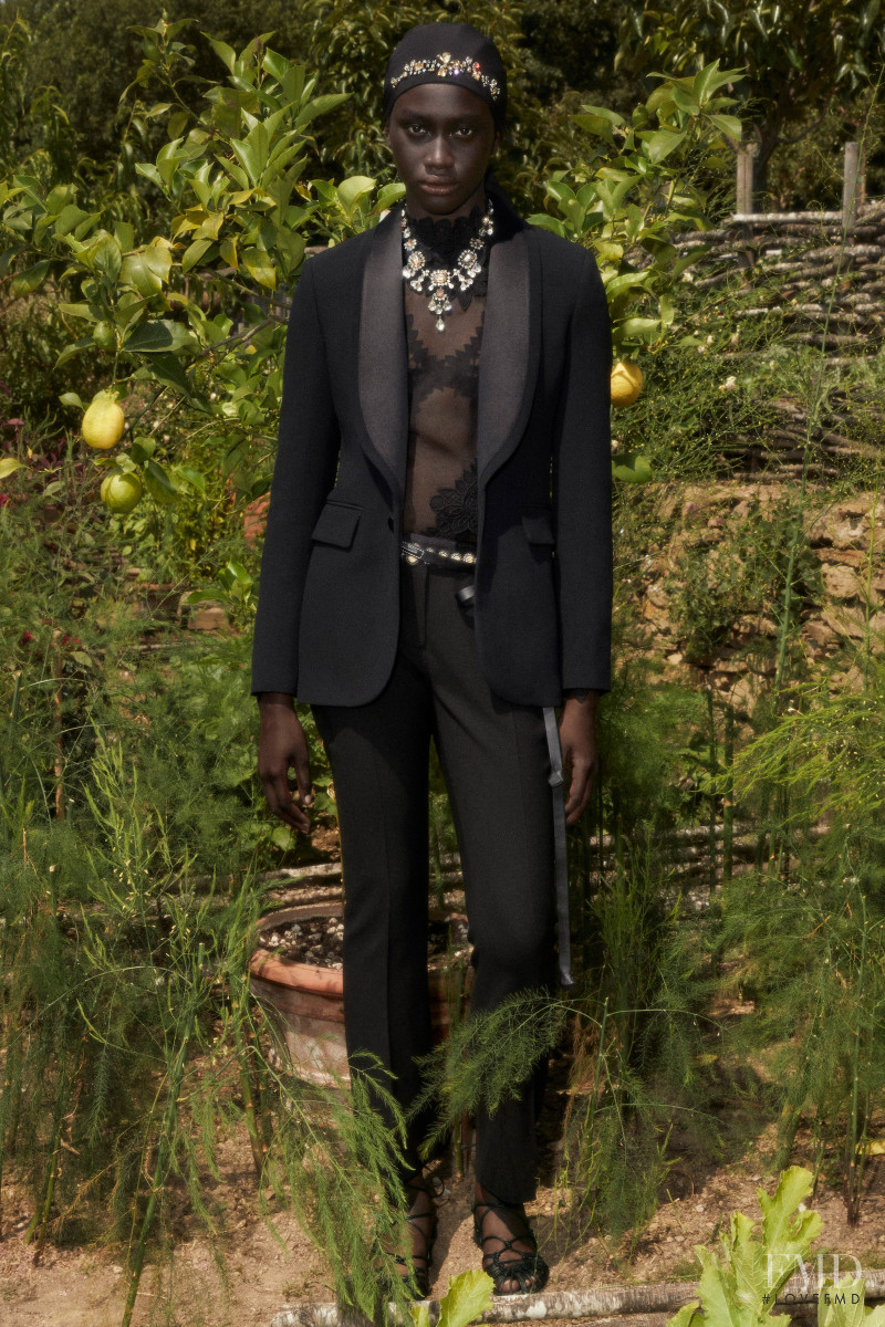 Nabou Thiam featured in  the Ermanno Scervino lookbook for Resort 2021