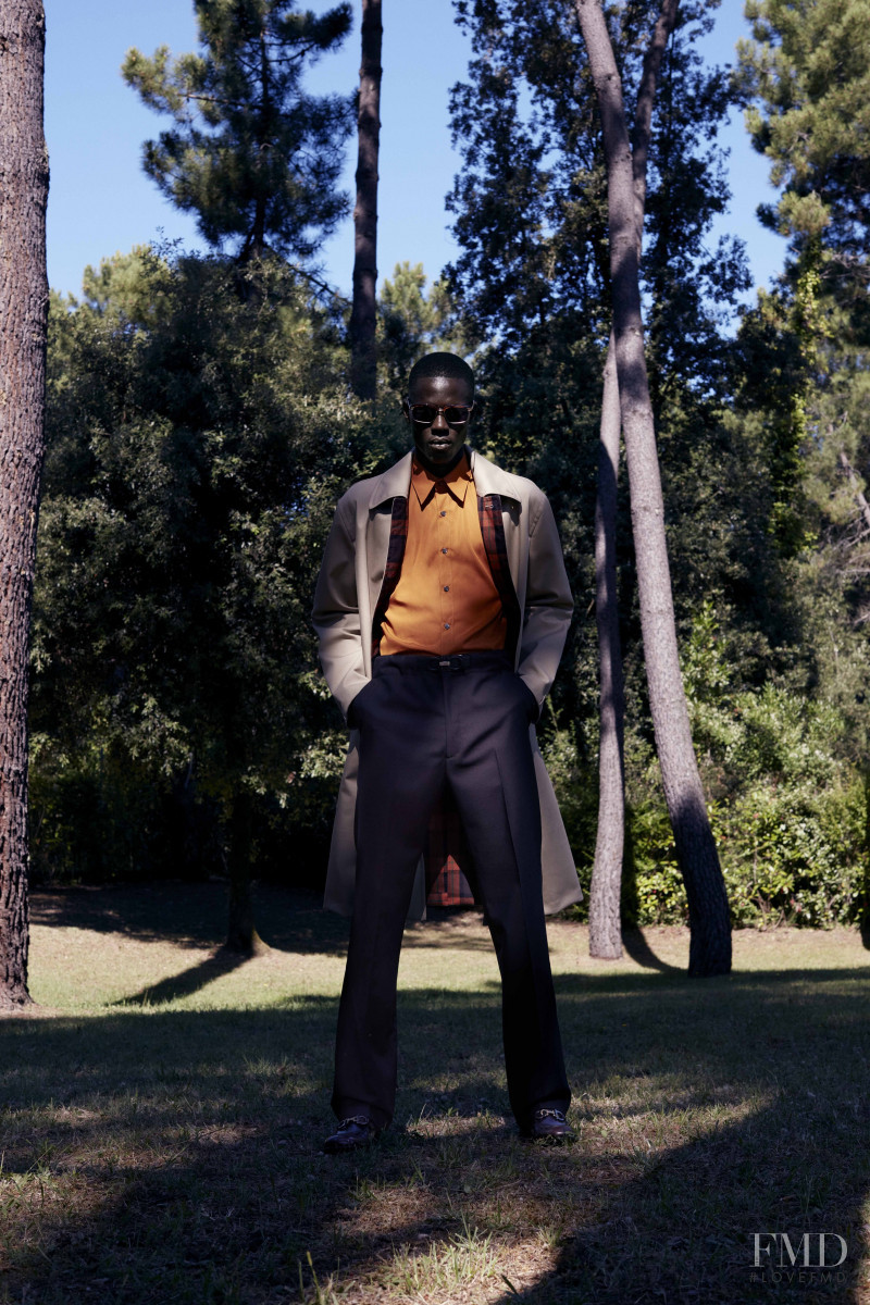 Alpha Dia featured in  the Salvatore Ferragamo lookbook for Resort 2021