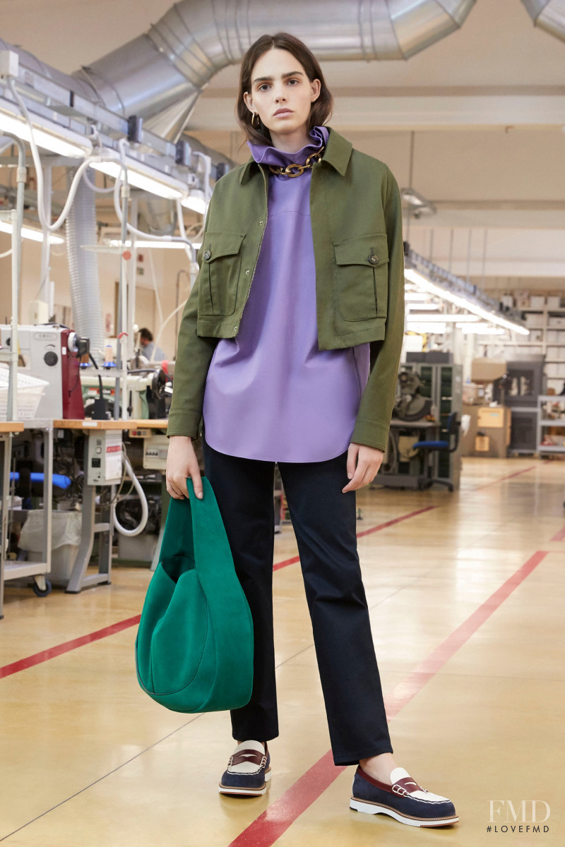 Matilde Buoso featured in  the Tod\'s lookbook for Resort 2021