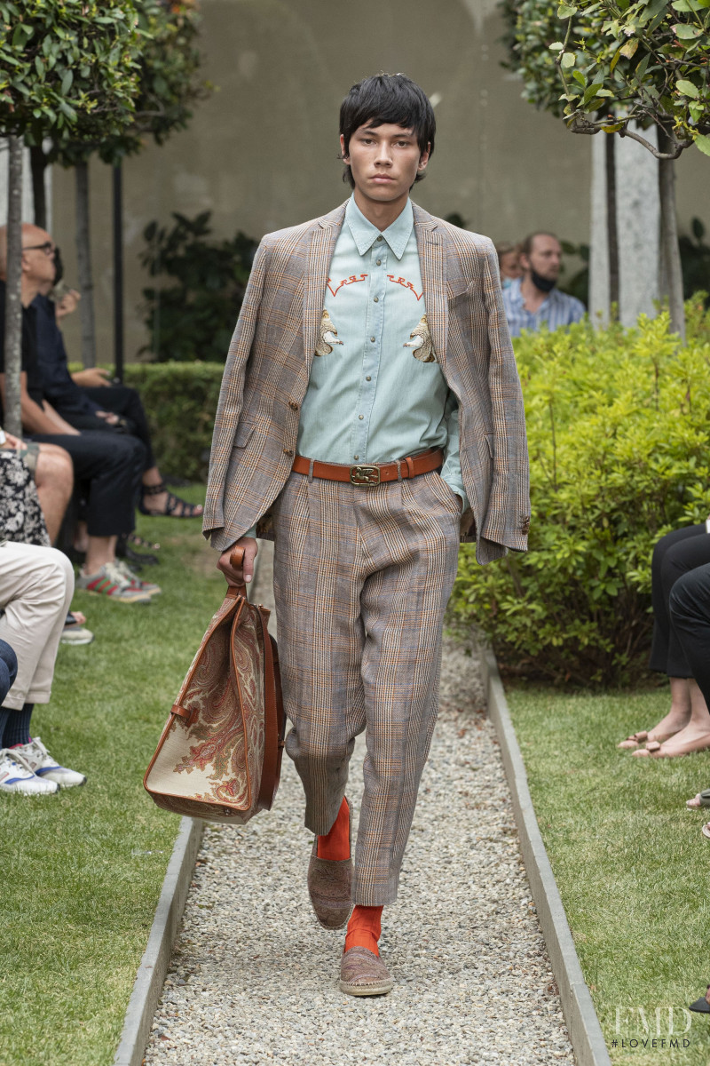 Eduards Kraule featured in  the Etro fashion show for Spring/Summer 2021