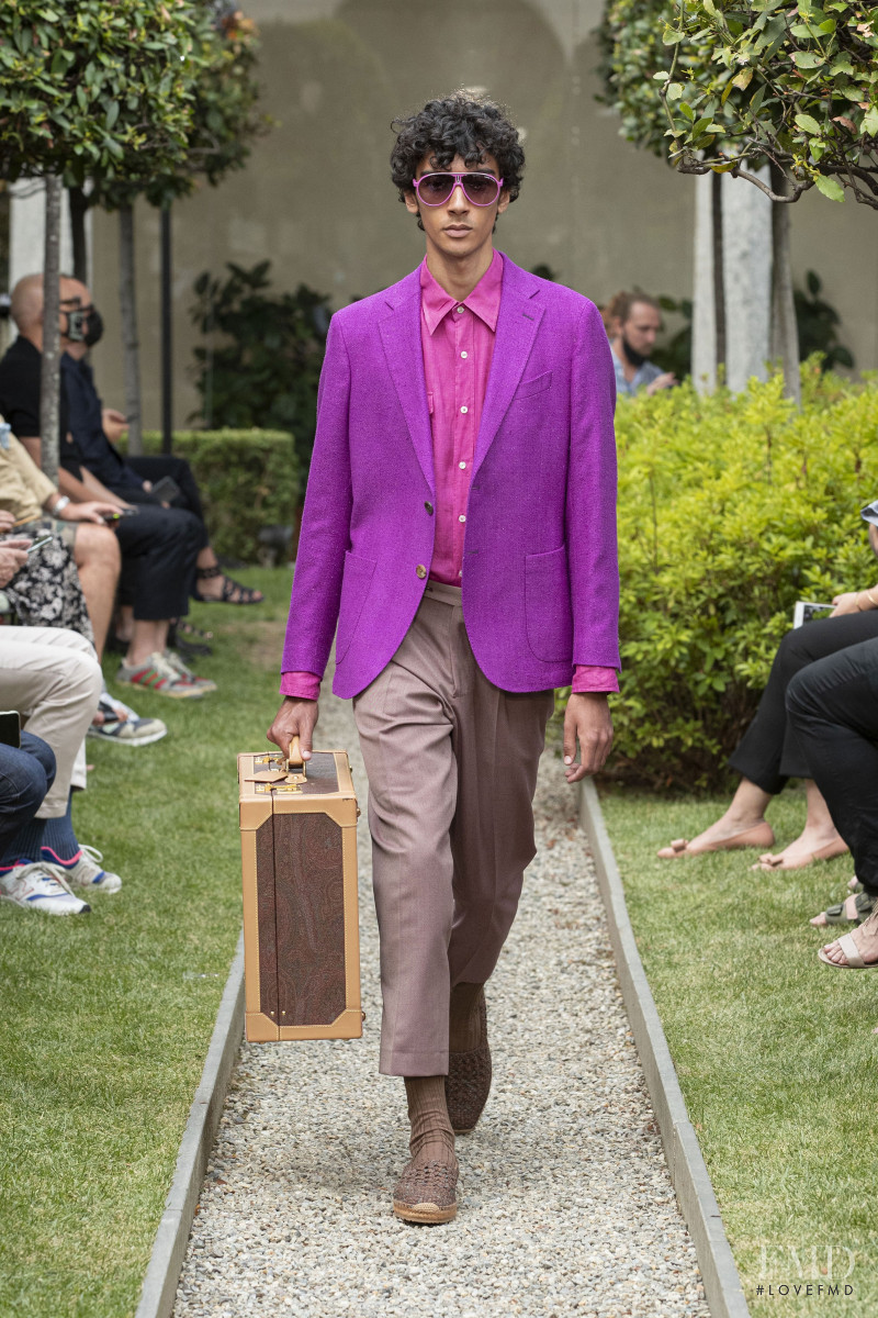 Callum Stoddart featured in  the Etro fashion show for Spring/Summer 2021