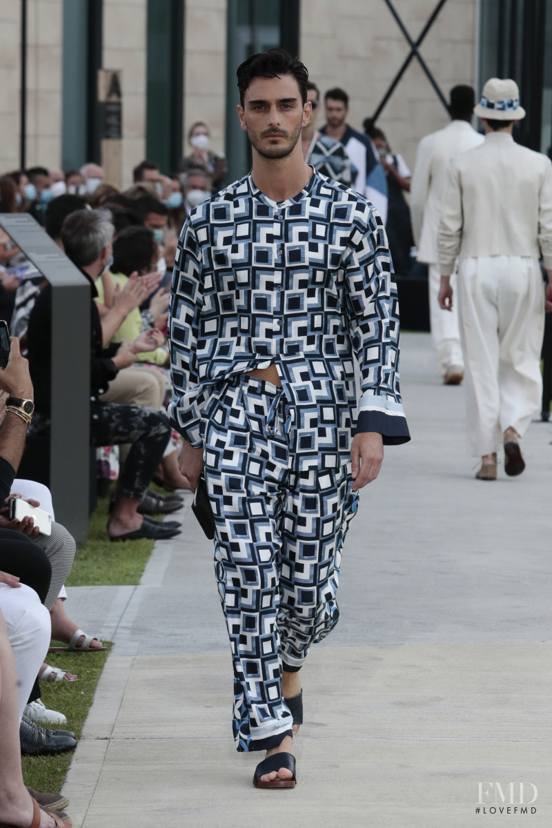 Andrea Manzoni featured in  the Dolce & Gabbana fashion show for Spring/Summer 2021