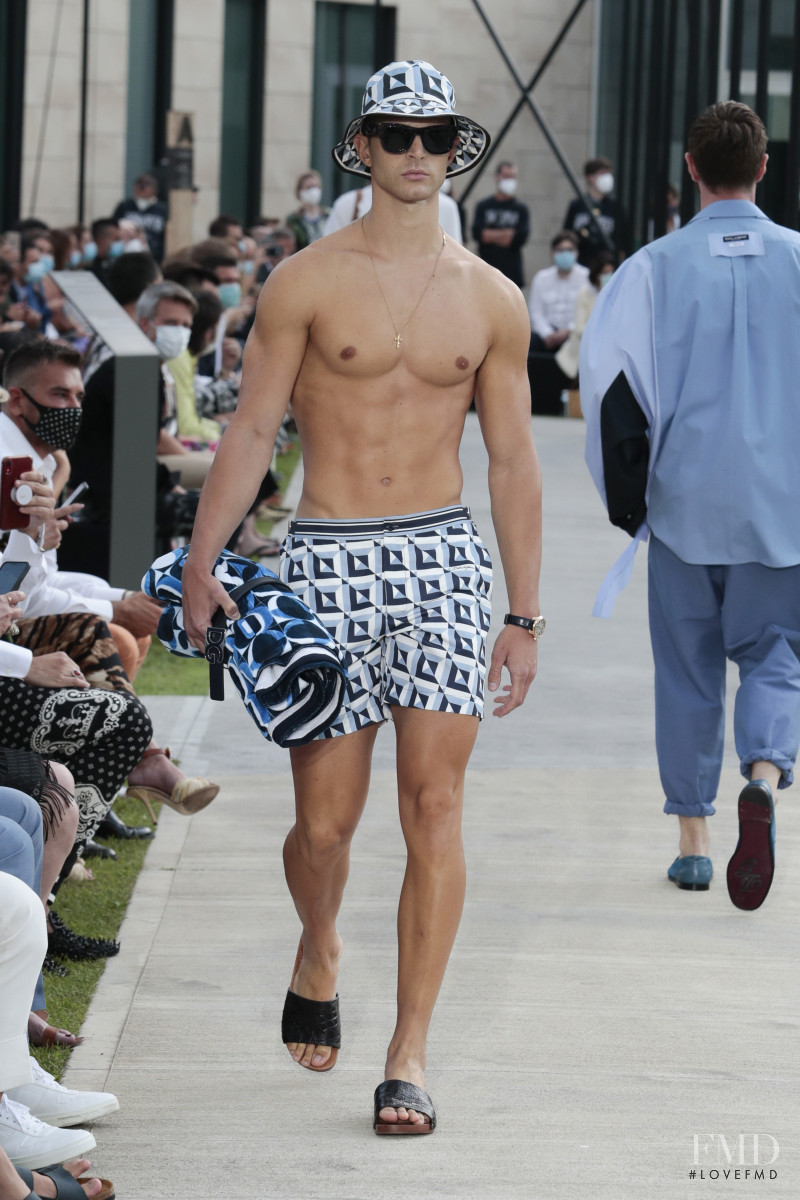 Davide Bettero featured in  the Dolce & Gabbana fashion show for Spring/Summer 2021