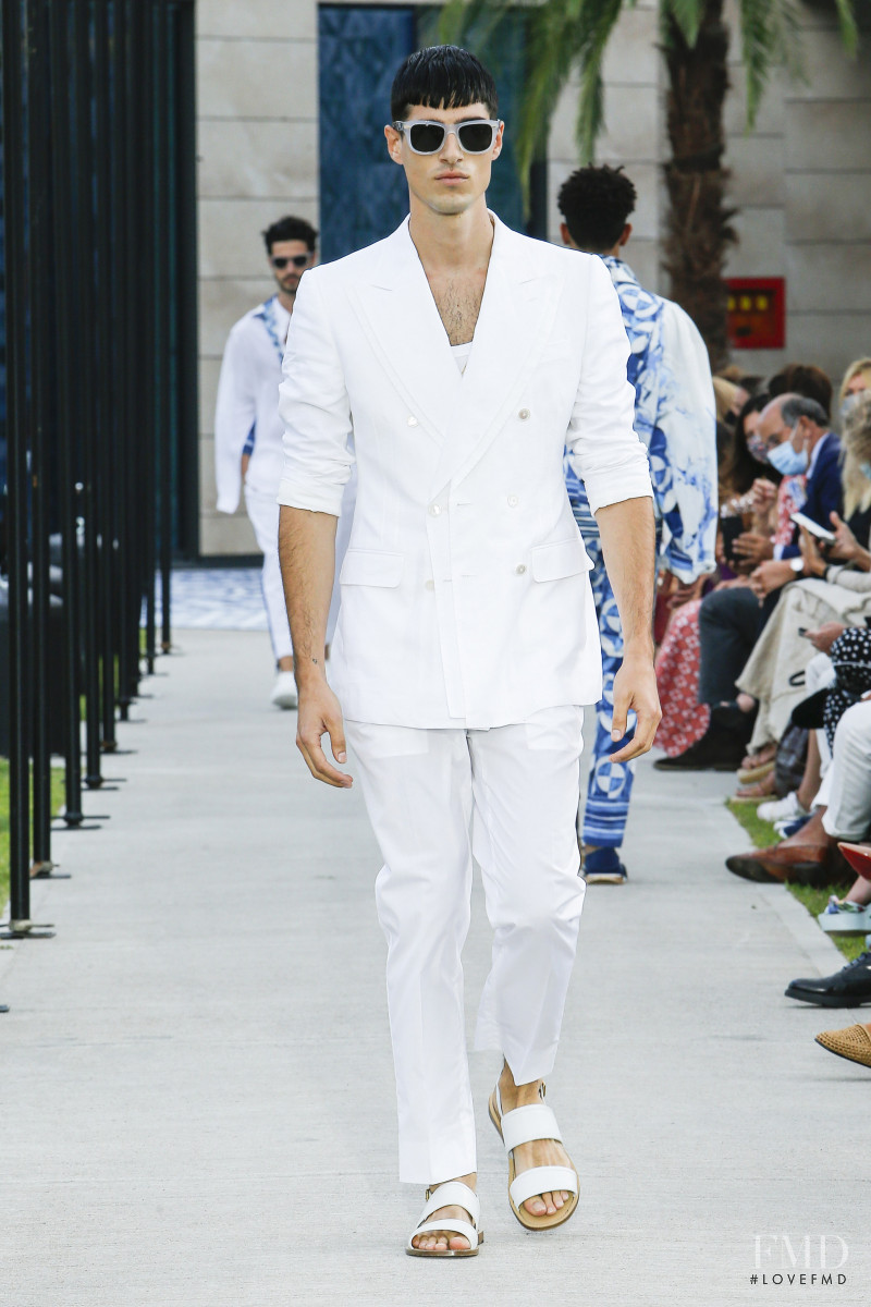 Stefano Berretti featured in  the Dolce & Gabbana fashion show for Spring/Summer 2021