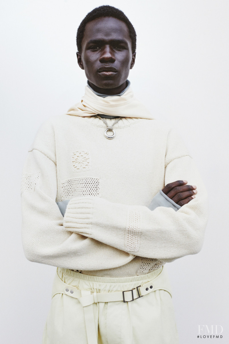 Malick Bodian featured in  the Jil Sander lookbook for Spring/Summer 2021