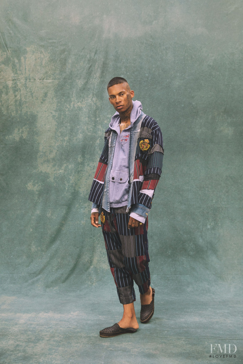 Deion Smith featured in  the Greg Lauren lookbook for Spring/Summer 2021