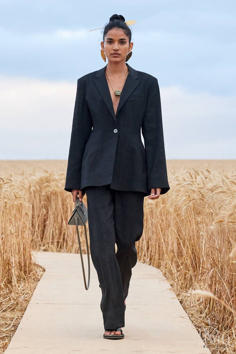 Ame Amrit featured in  the Jacquemus lookbook for Spring/Summer 2021