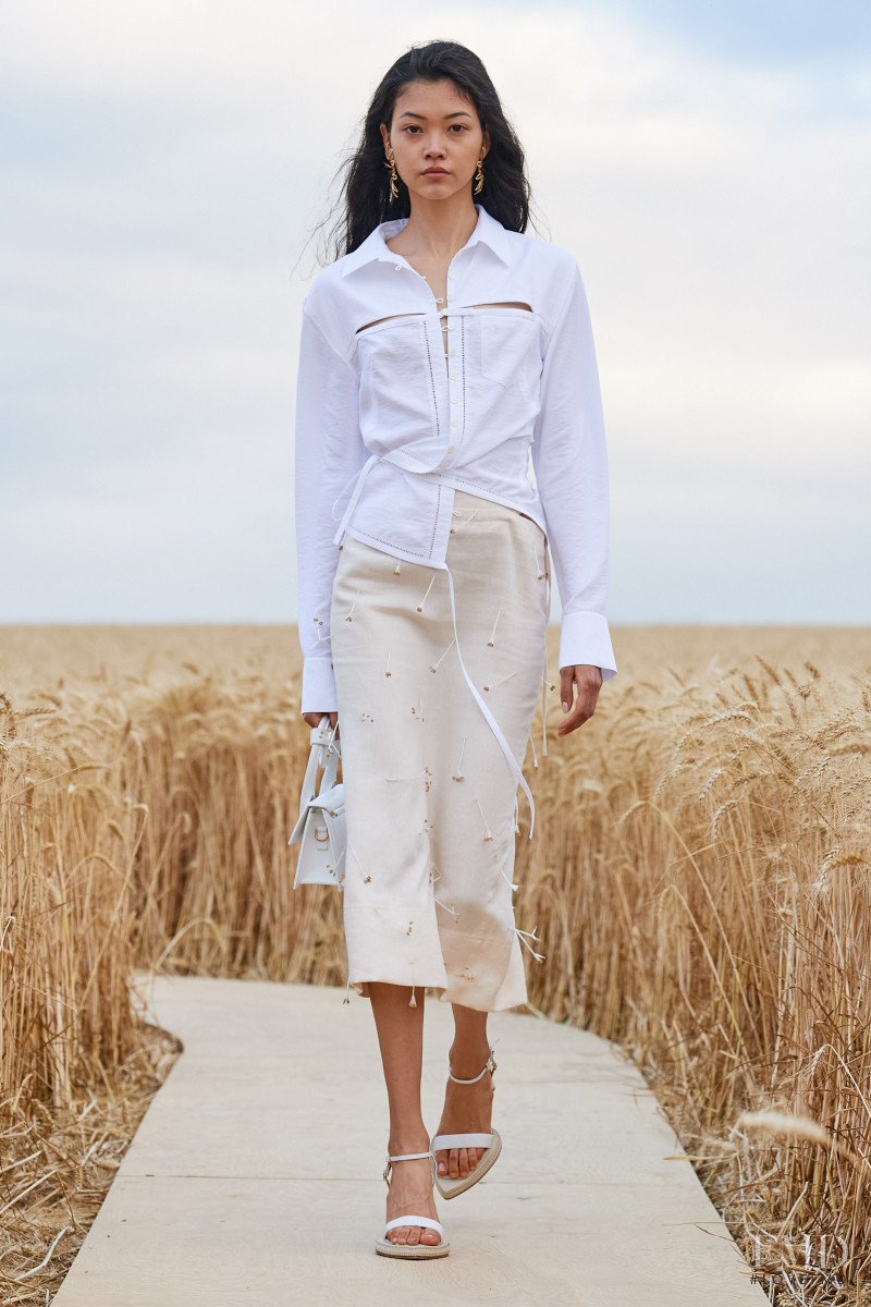 Mika Schneider featured in  the Jacquemus lookbook for Spring/Summer 2021