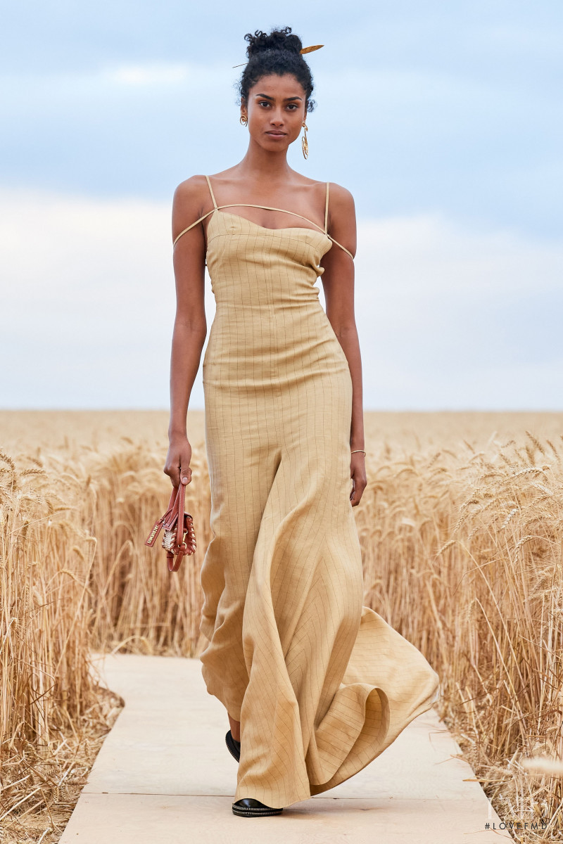 Imaan Hammam featured in  the Jacquemus lookbook for Spring/Summer 2021