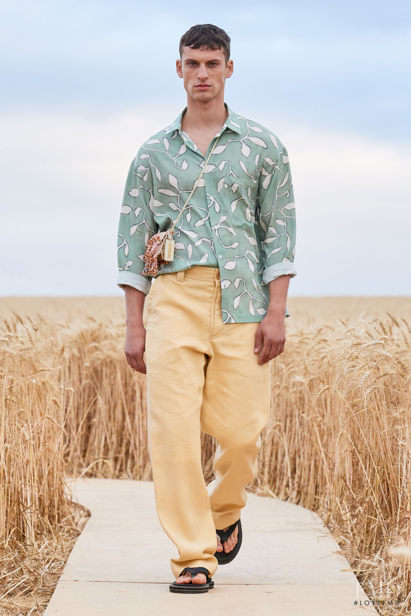 David Trulik featured in  the Jacquemus lookbook for Spring/Summer 2021