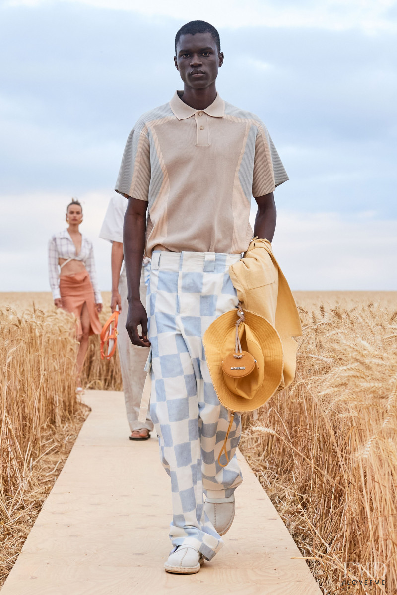 Mamadou Lo featured in  the Jacquemus lookbook for Spring/Summer 2021