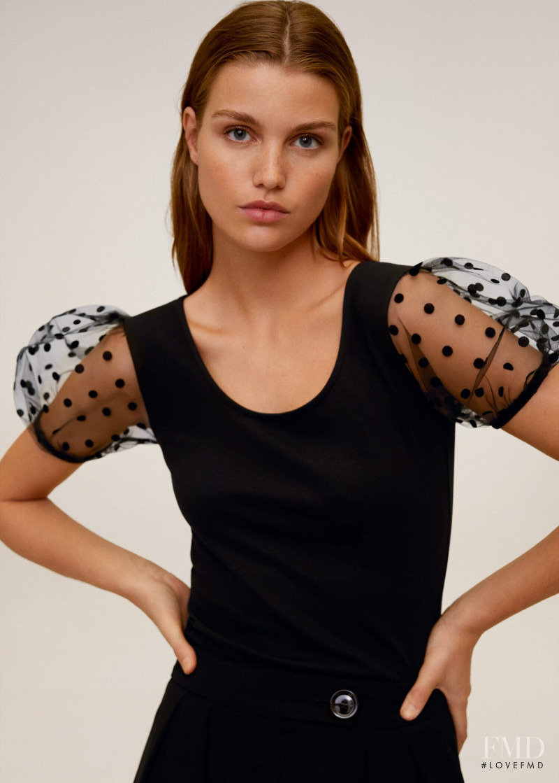 Luna Bijl featured in  the Mango catalogue for Spring 2020