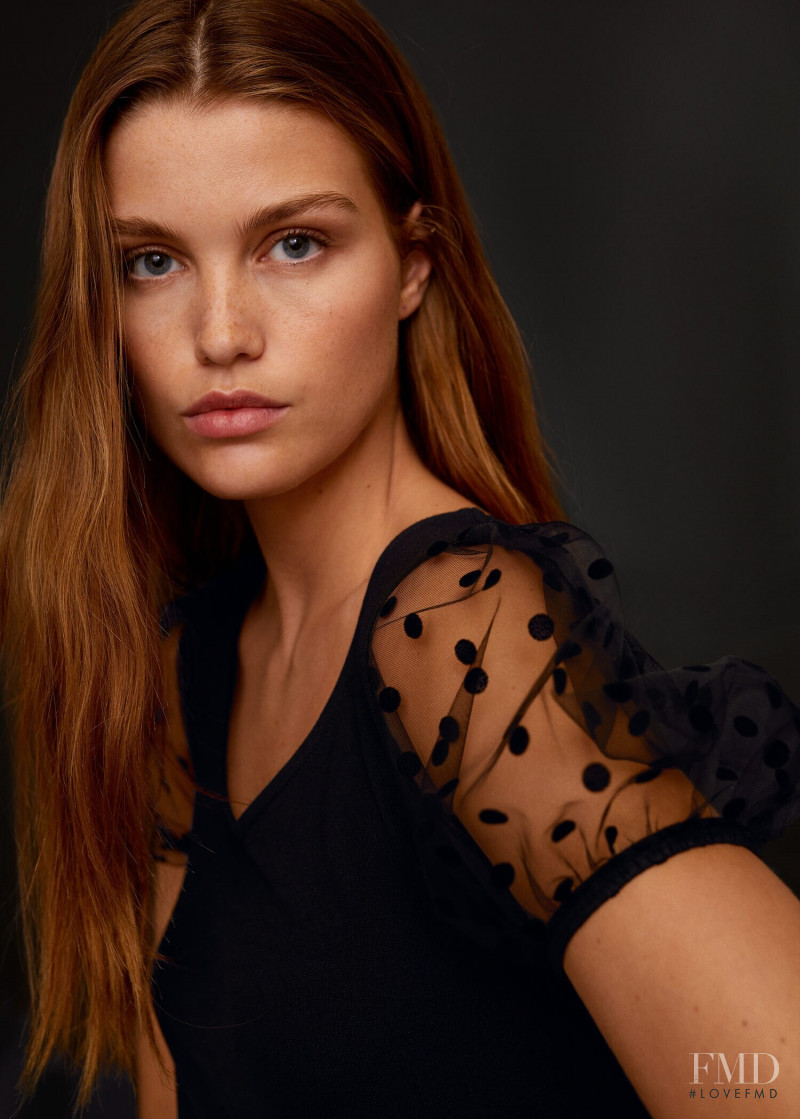 Luna Bijl featured in  the Mango catalogue for Spring 2020