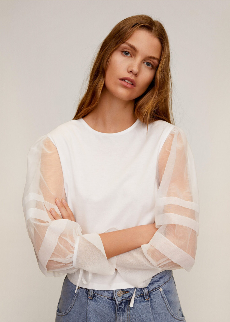 Luna Bijl featured in  the Mango catalogue for Spring 2020