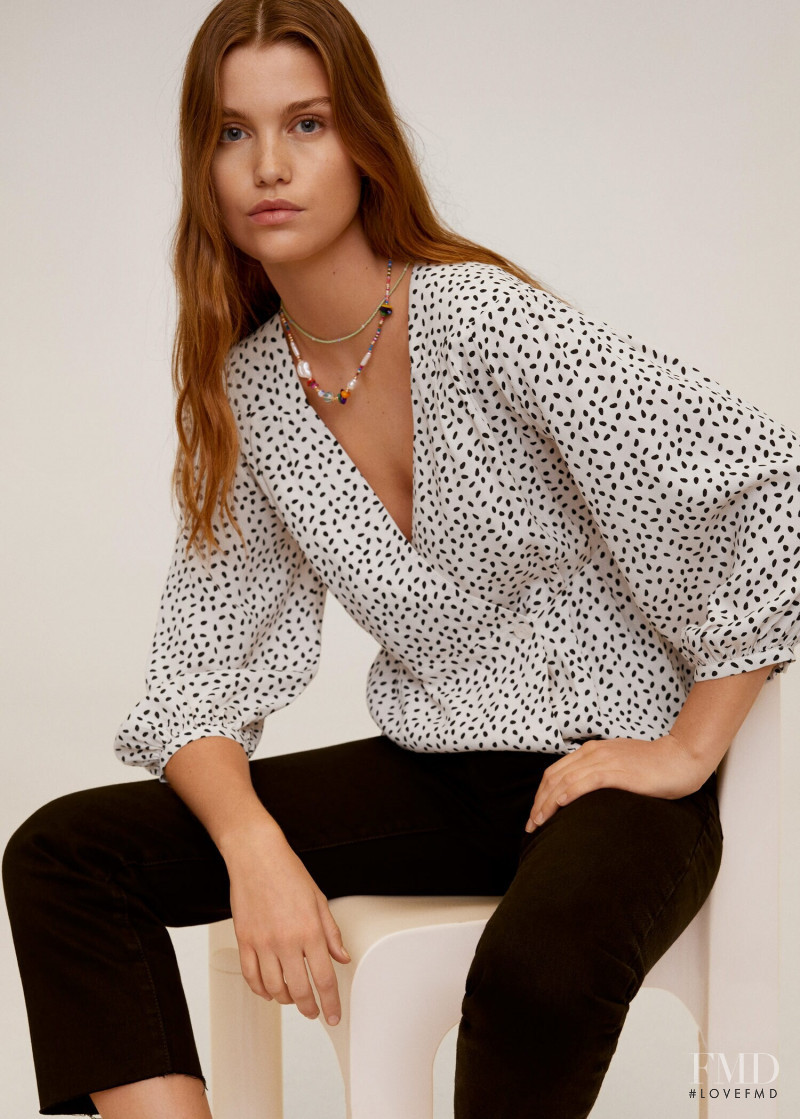 Luna Bijl featured in  the Mango catalogue for Spring 2020