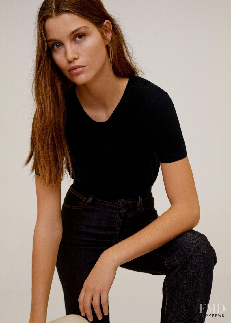 Luna Bijl featured in  the Mango catalogue for Spring 2020