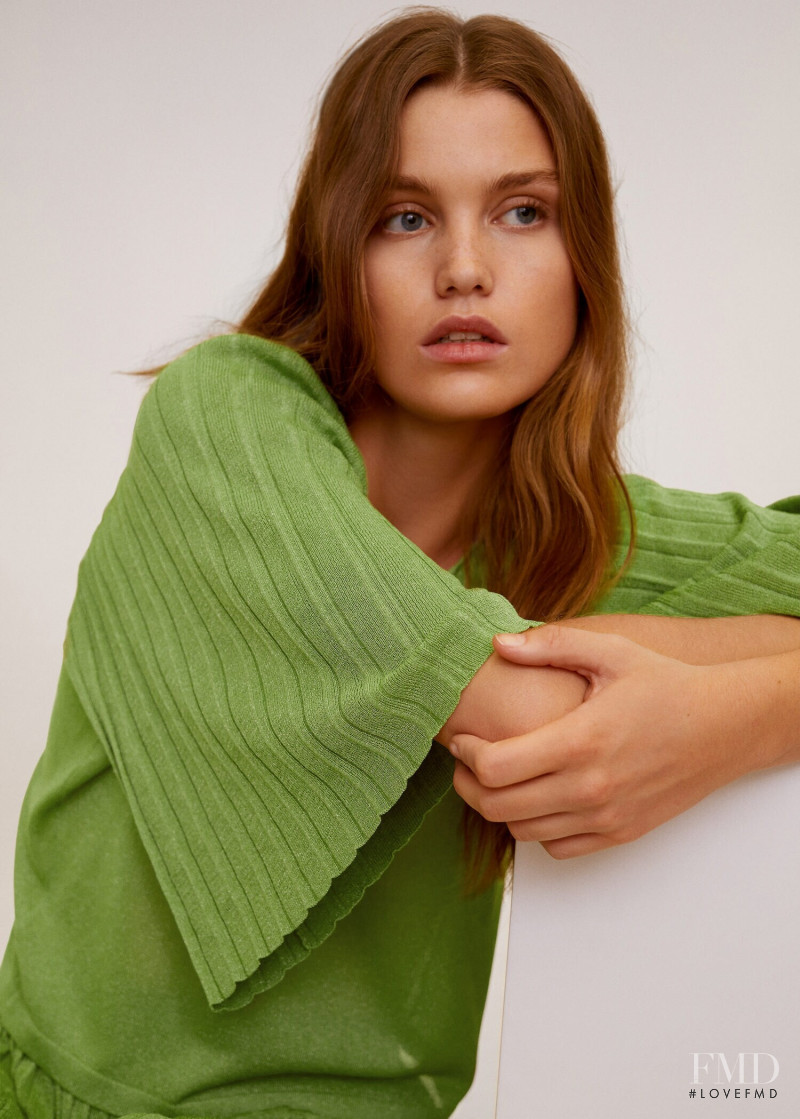 Luna Bijl featured in  the Mango catalogue for Spring 2020