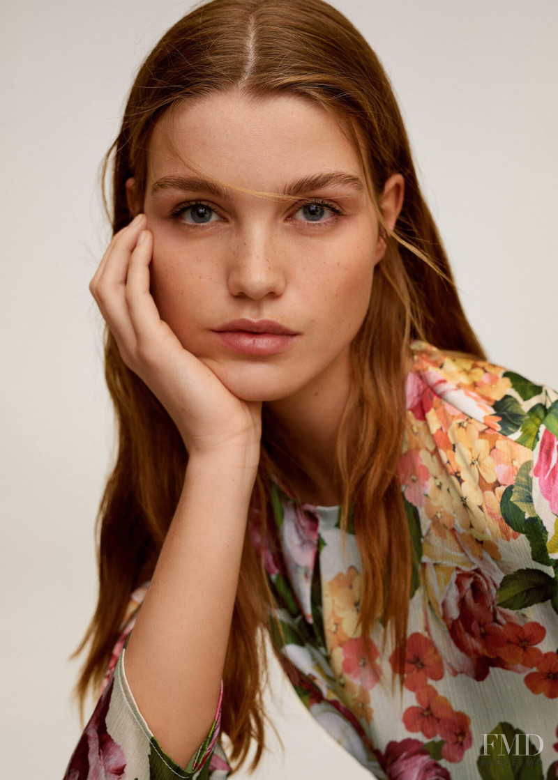 Luna Bijl featured in  the Mango catalogue for Spring 2020