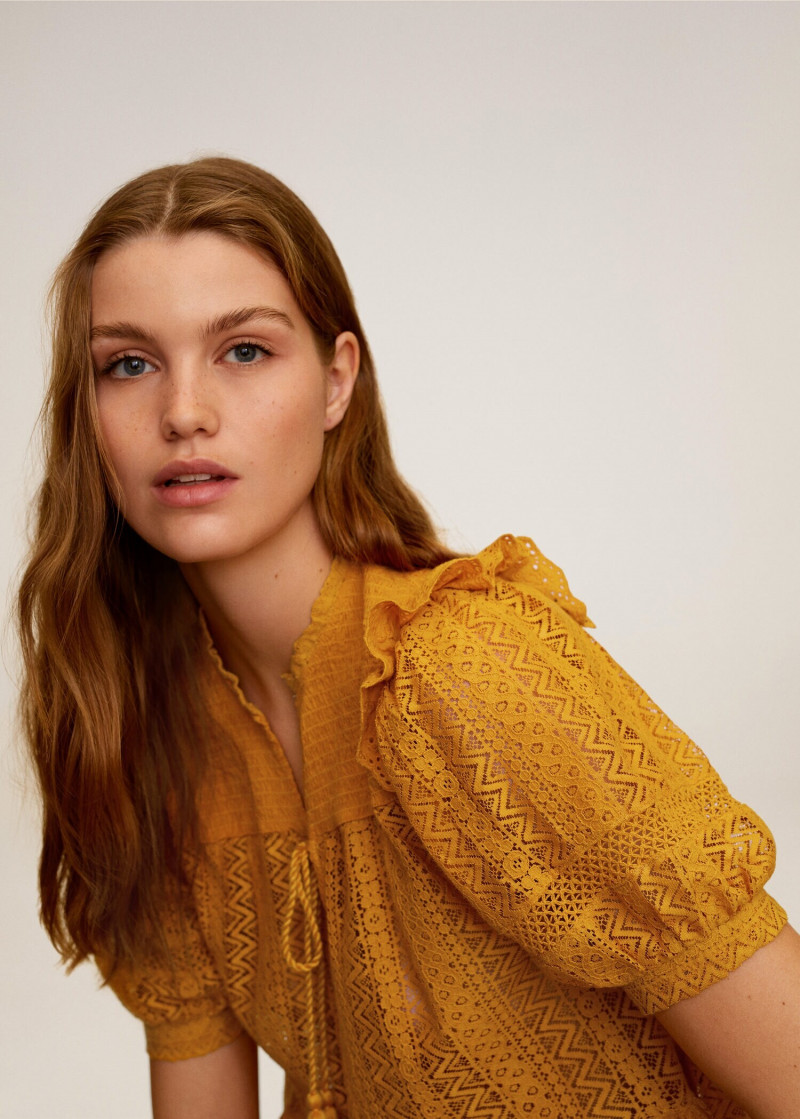 Luna Bijl featured in  the Mango catalogue for Spring 2020