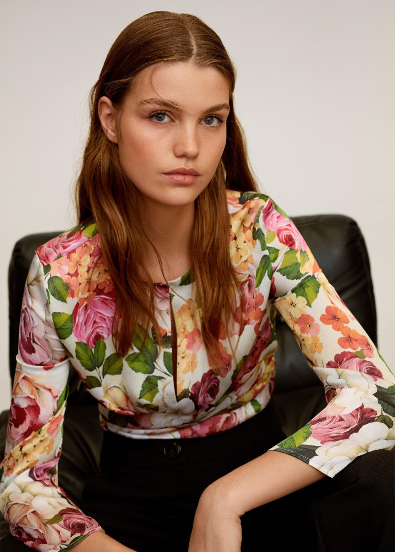 Luna Bijl featured in  the Mango catalogue for Spring 2020