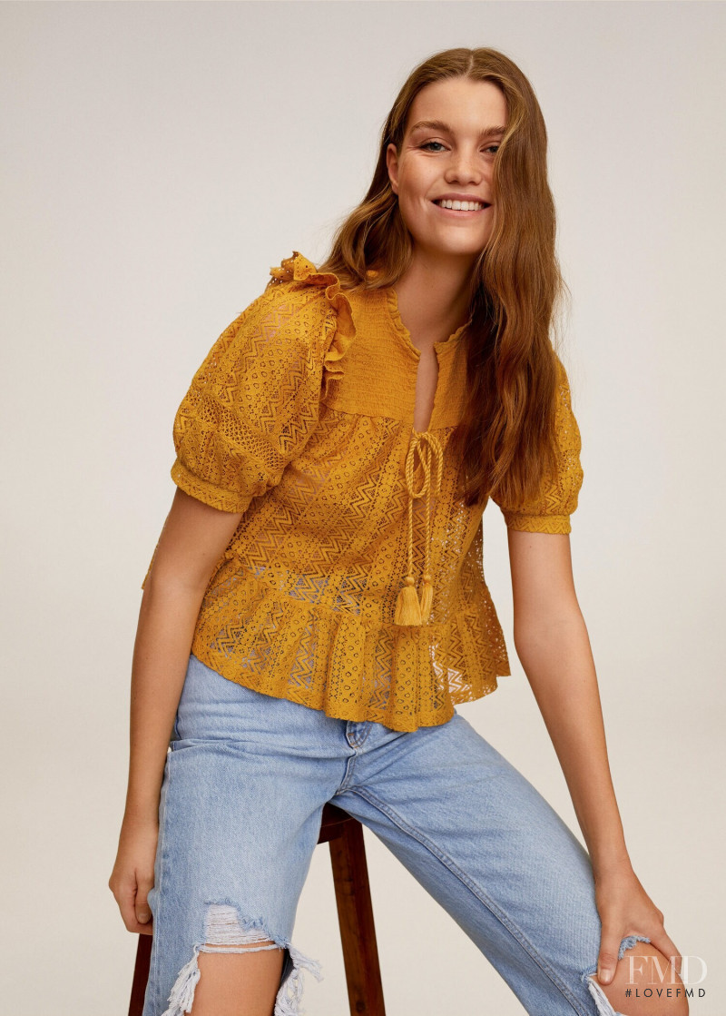 Luna Bijl featured in  the Mango catalogue for Spring 2020