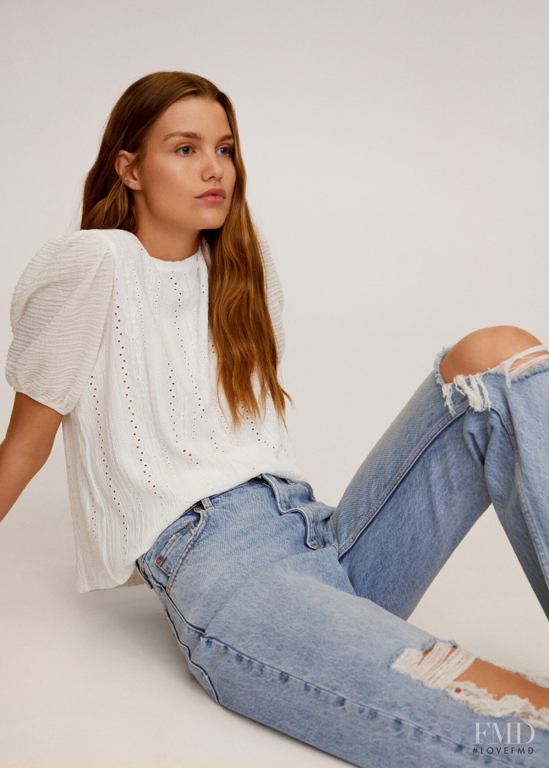 Luna Bijl featured in  the Mango catalogue for Spring 2020