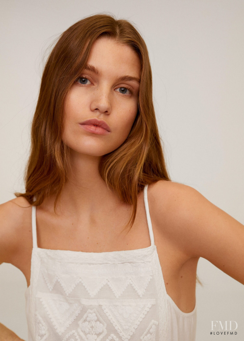 Luna Bijl featured in  the Mango catalogue for Spring 2020