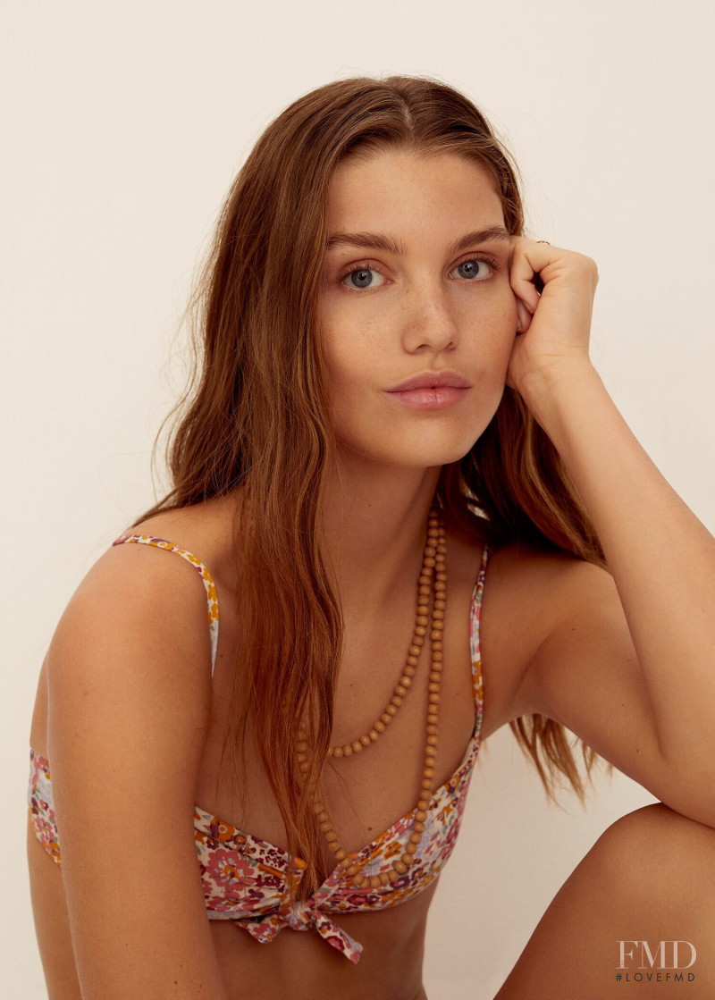 Luna Bijl featured in  the Mango Swimwear catalogue for Spring/Summer 2020