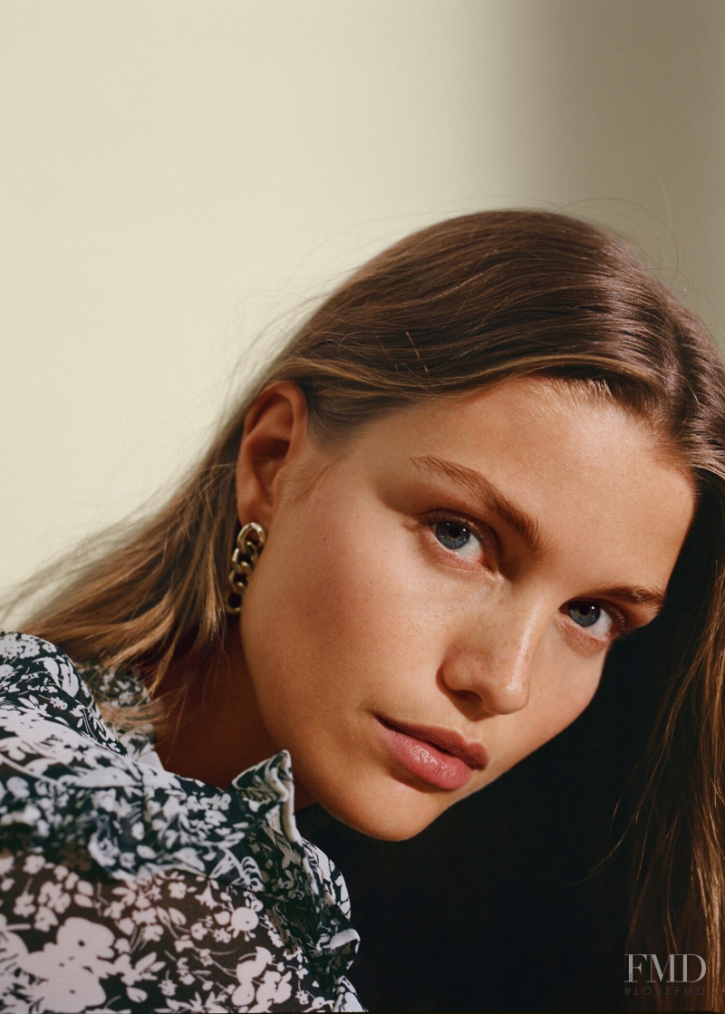 Luna Bijl featured in  the Mango Sunset Conversation lookbook for Spring/Summer 2020