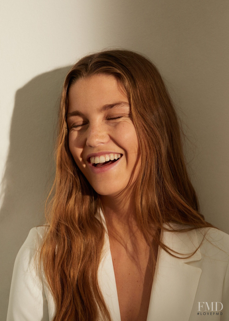 Luna Bijl featured in  the Mango Sunset Conversation lookbook for Spring/Summer 2020