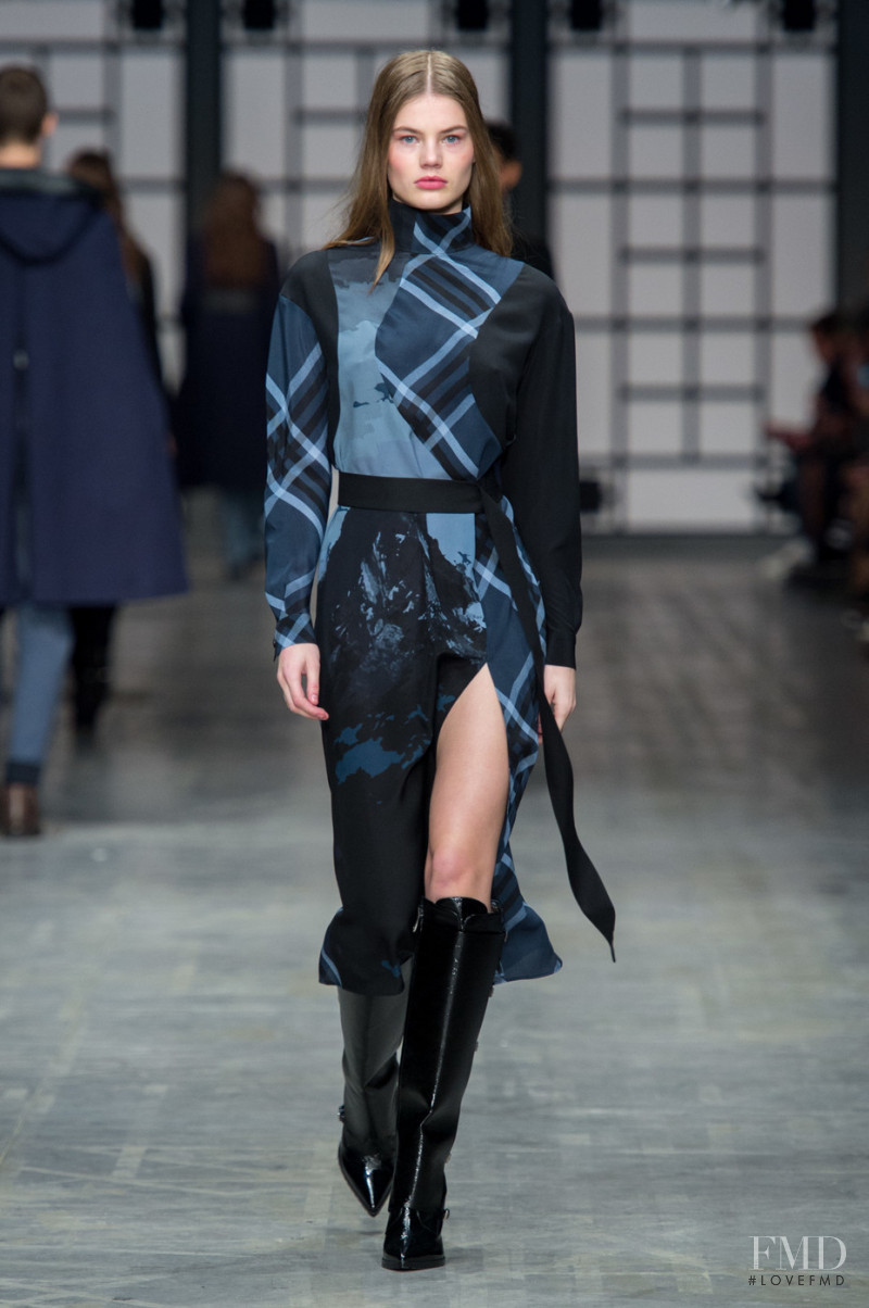 Myrthe Bolt featured in  the Trussardi fashion show for Autumn/Winter 2018